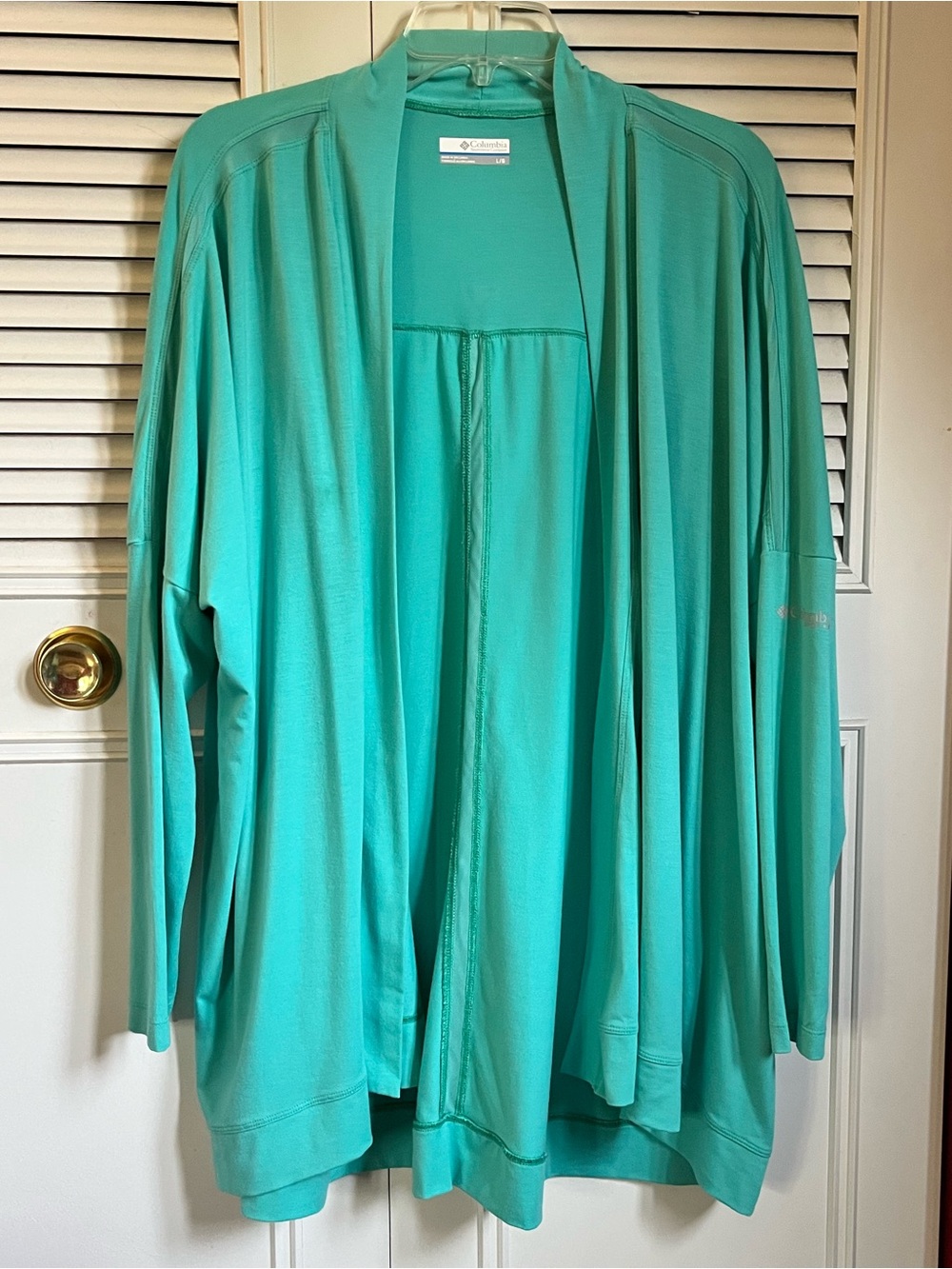 Columbia PFG Teal Lightweight Cardigan Sz L